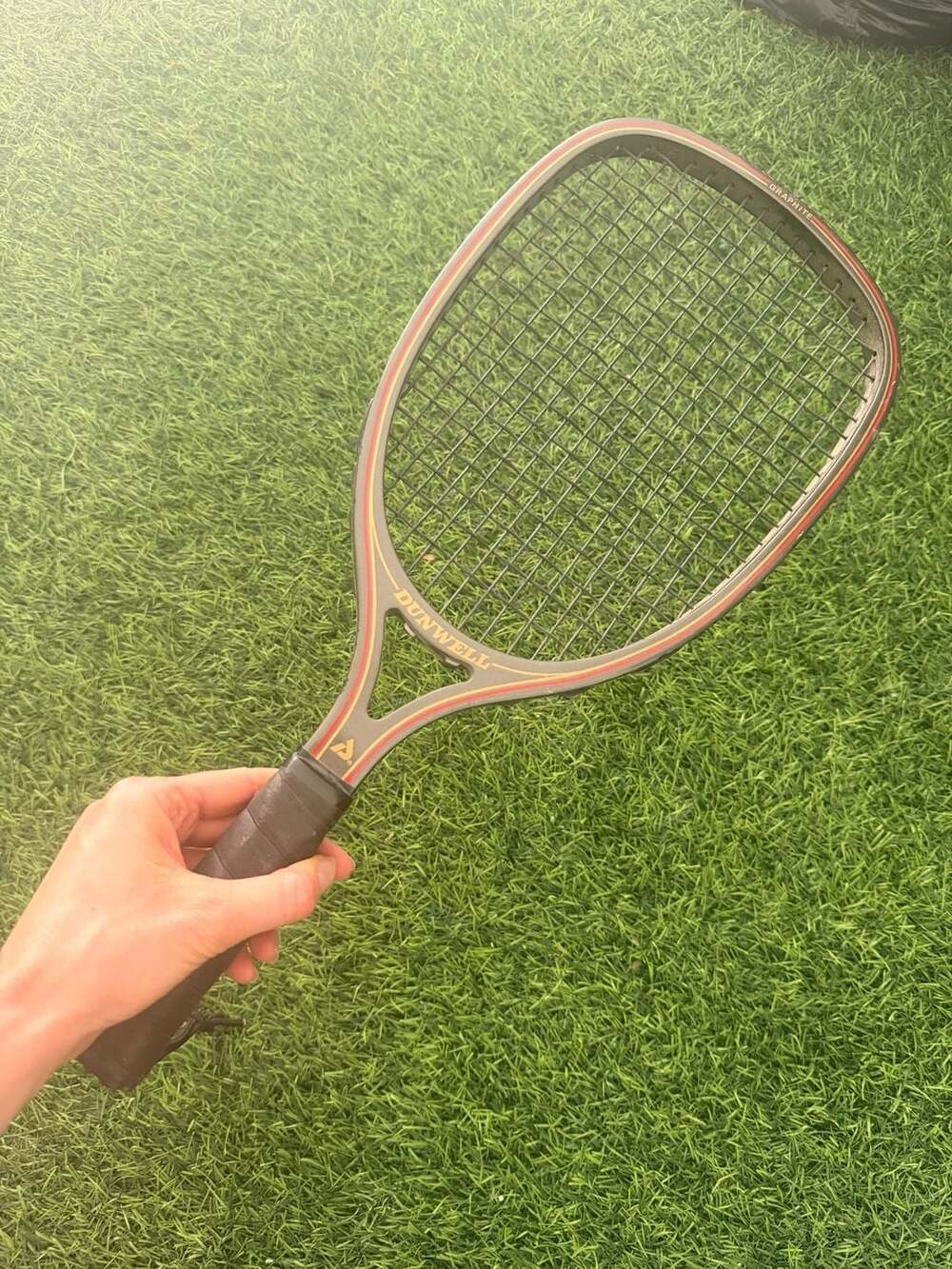Vintage 80’s-90’s Retro Dunwell Graphite Racquetball Racquet 3 7/8